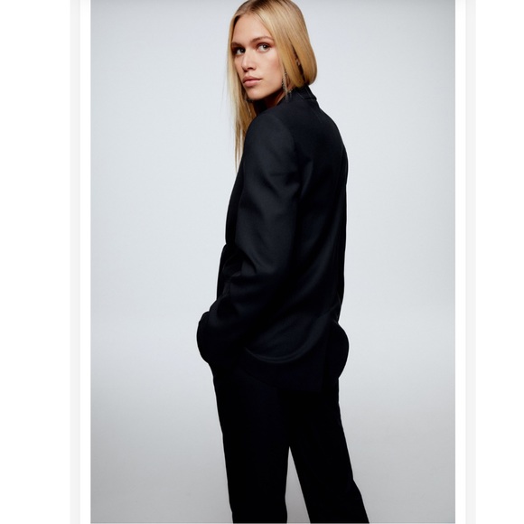 ZARA NAVY BLAZER - Picture 4 of 16